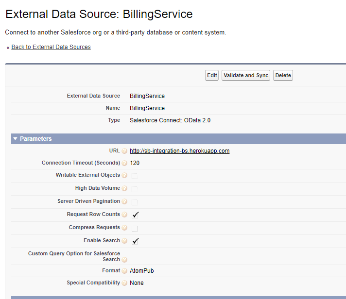 External Data Source
