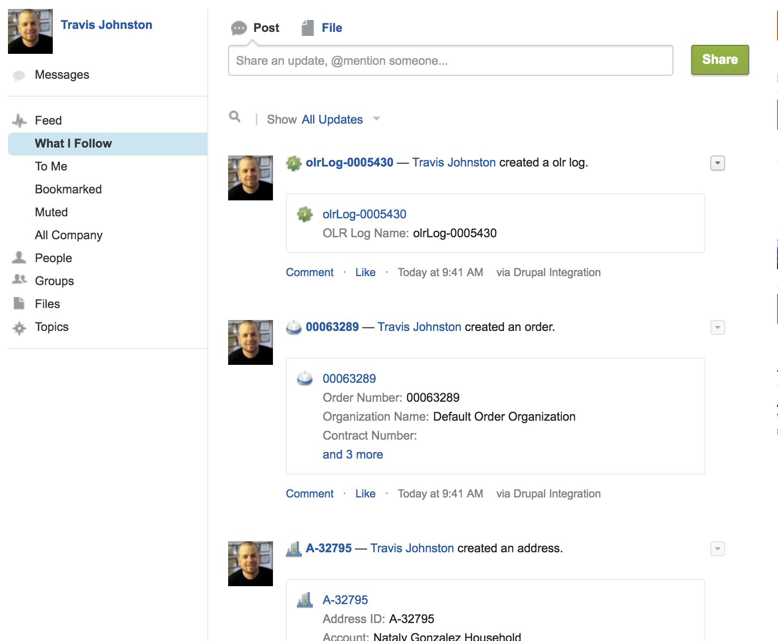 Chatter home page filled with unnecessary updates