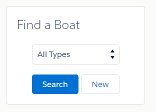 Boat Search form