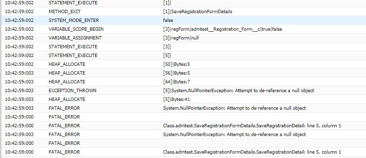 Sever side controller null pointer exception