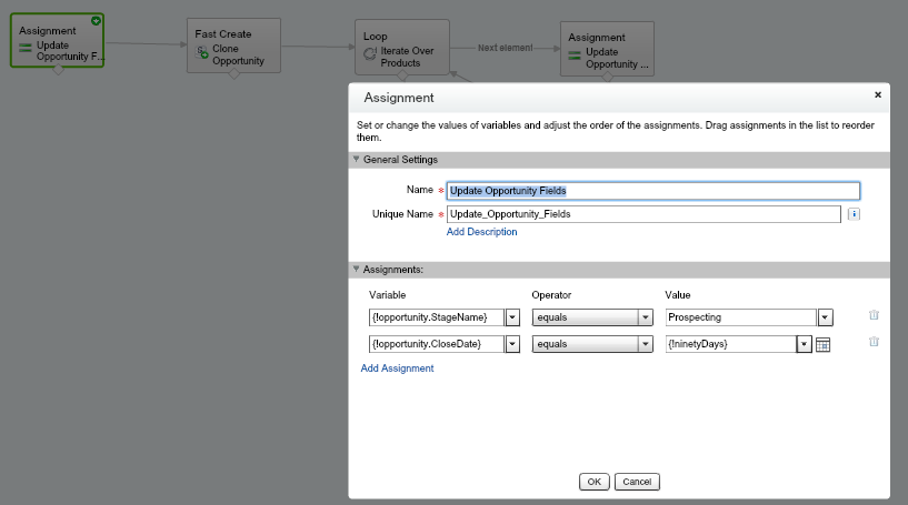 Update Opportunity Fields