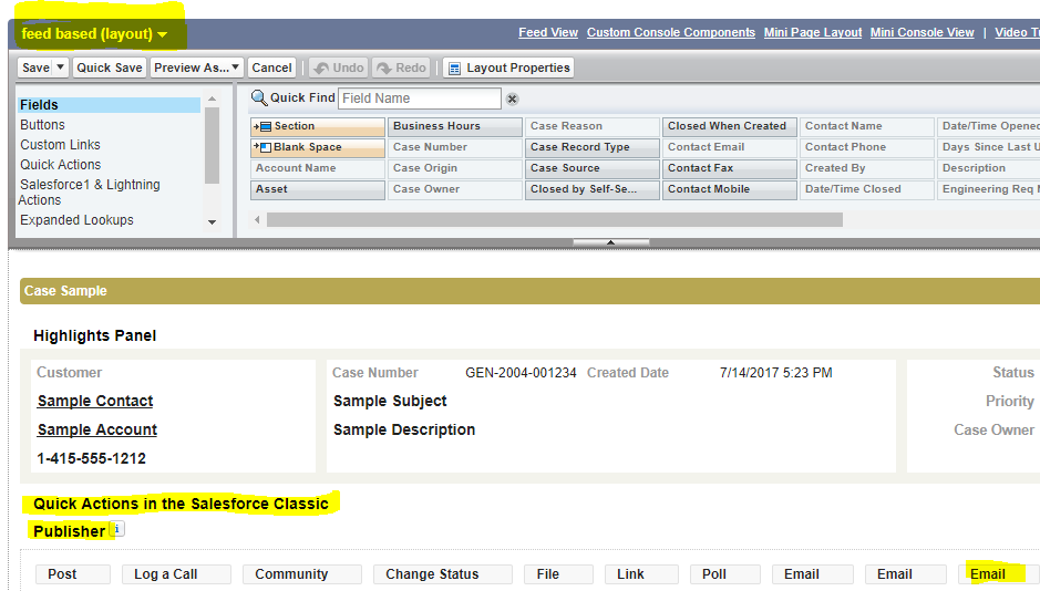 feed based page layout