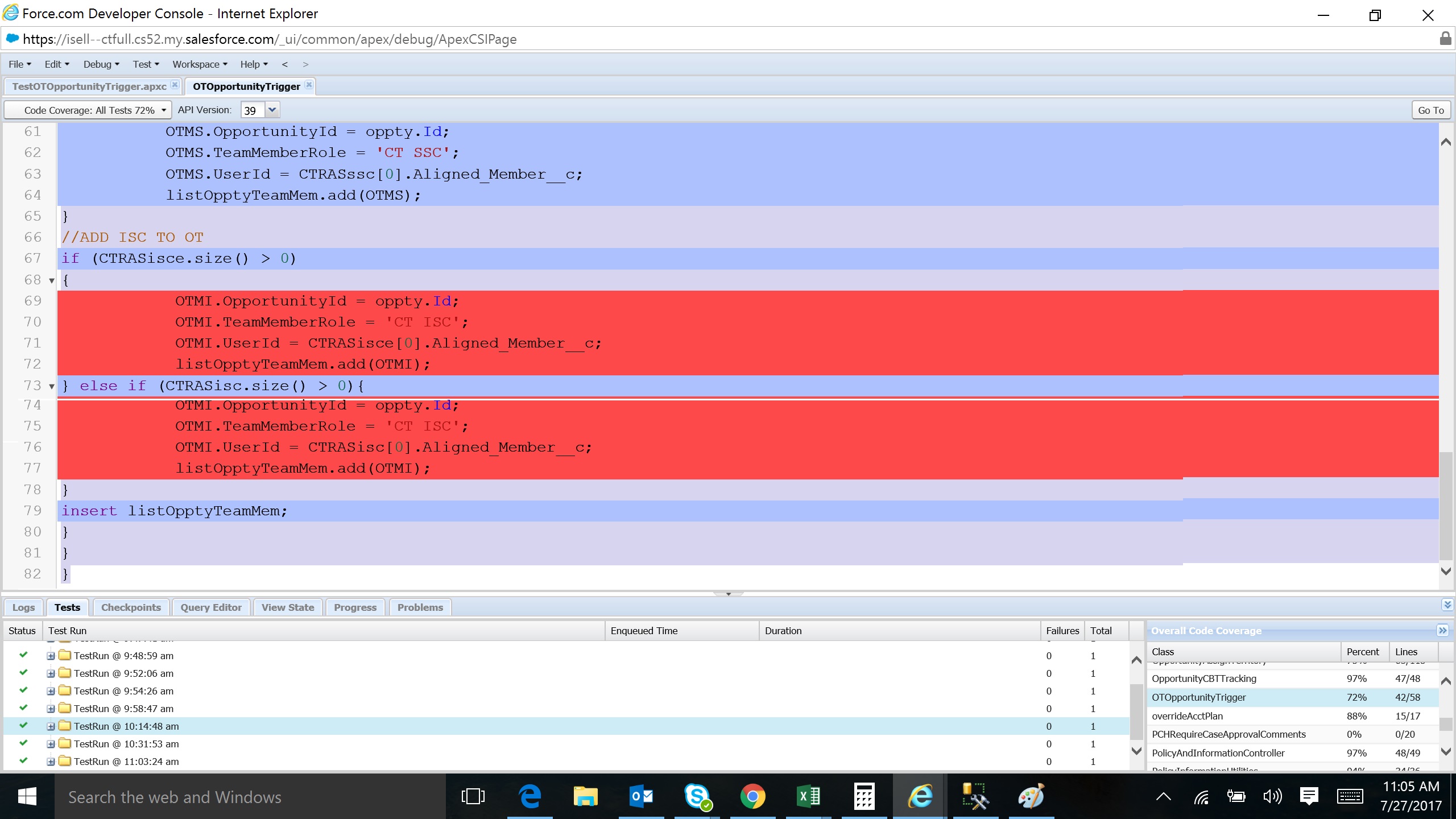 Code block missing 2