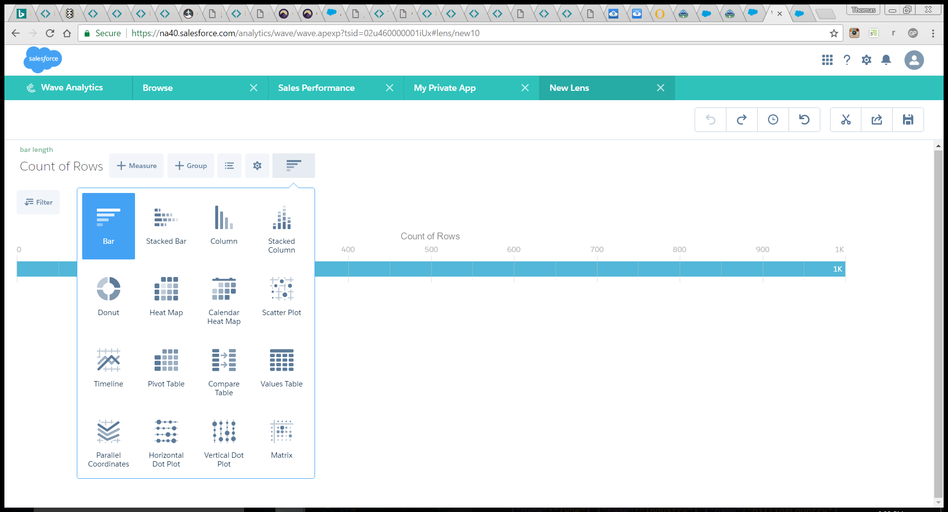 Wave Analytics - No Waterfall Chart Option ?