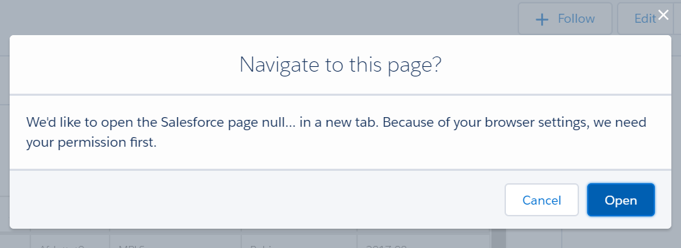 Error shown in Lightning