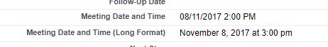 Time change not reflecting in formula field