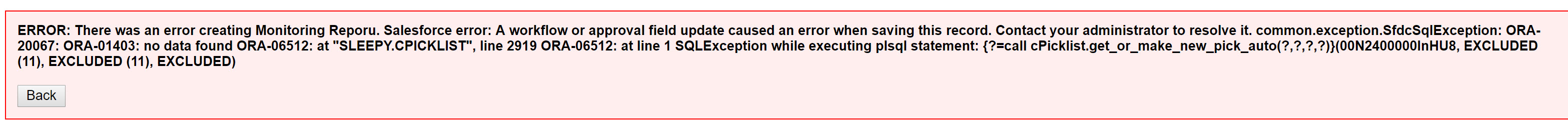 Error Message