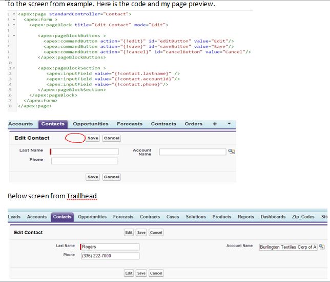 My Code and Page Previw