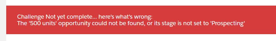 Error message I receive