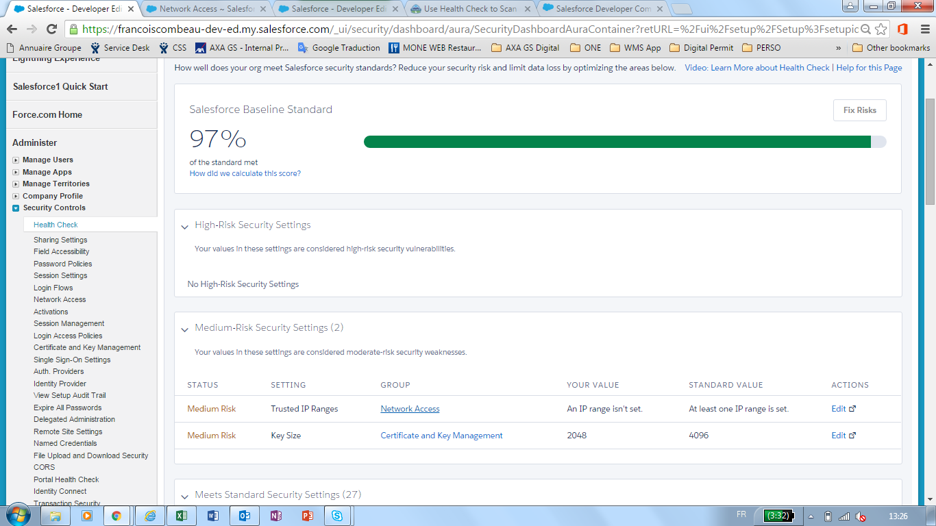 Health Chck Result for