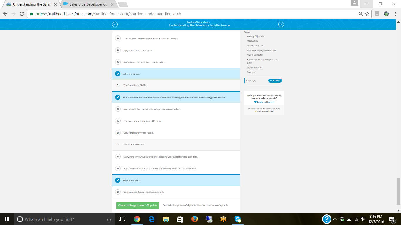 unable to submit the challenge