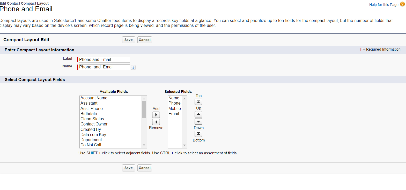 TrailheadCompactLayoutEditPage