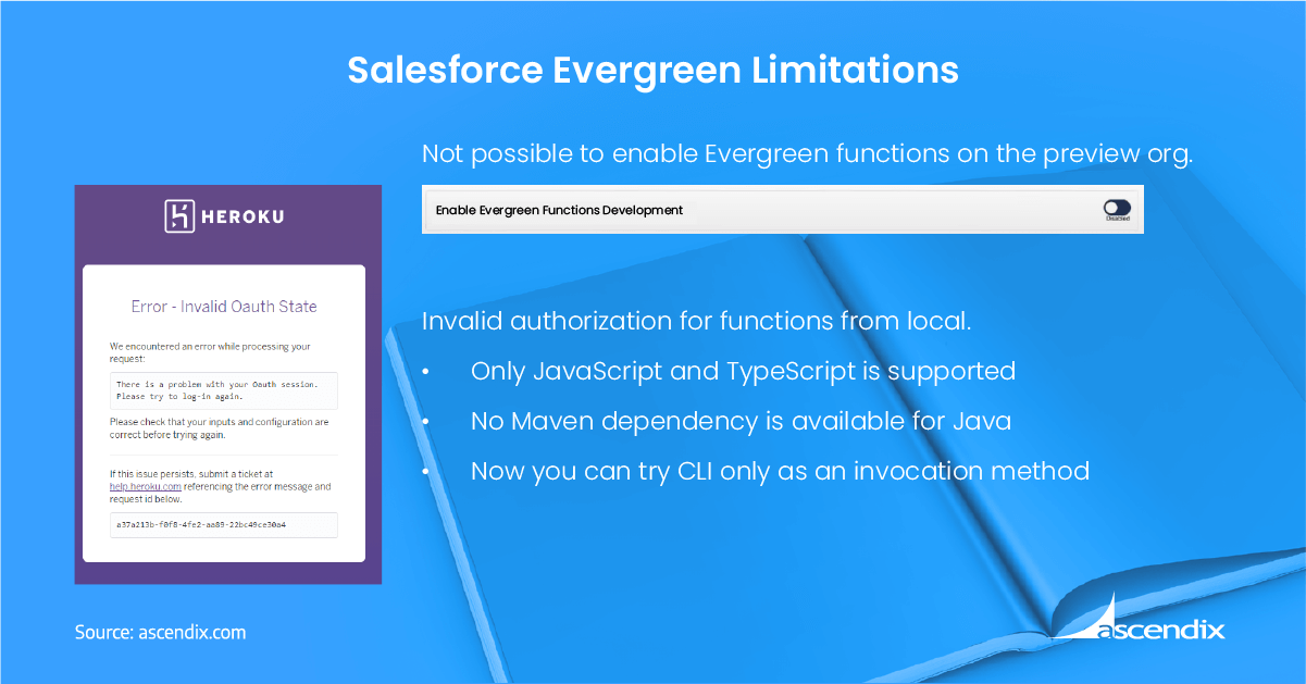 Salesforce Evergreen Limitations