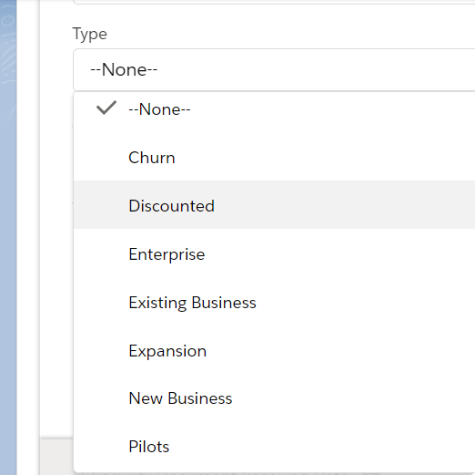 Picklist field value