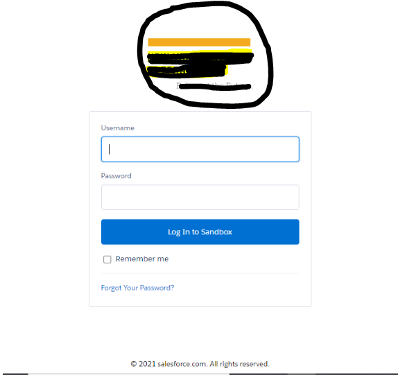 Login Salesforce with Logo