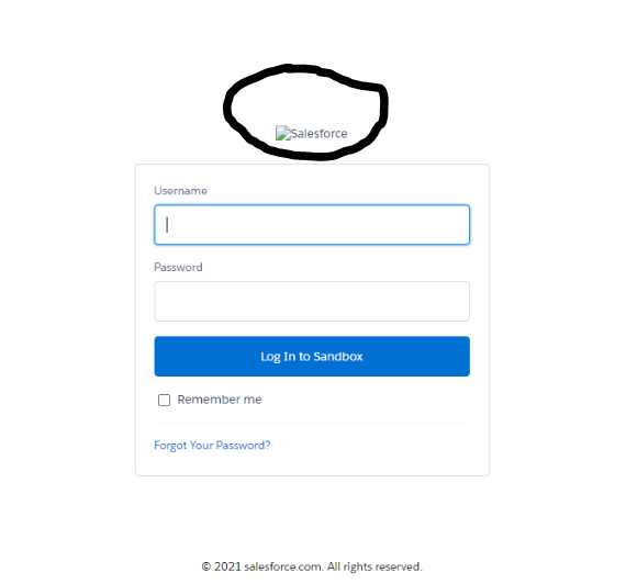 Login Screen Without Logo