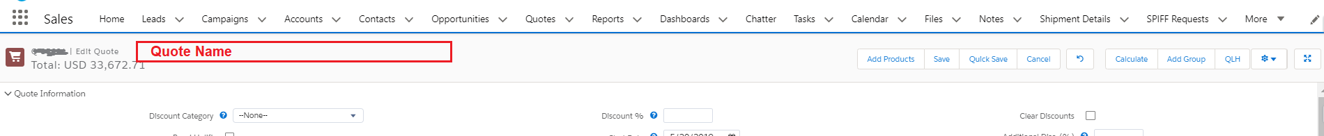 I want to add quote name on the Quote line editor page header, i know there is no standard way but any suggestions for Customization ??