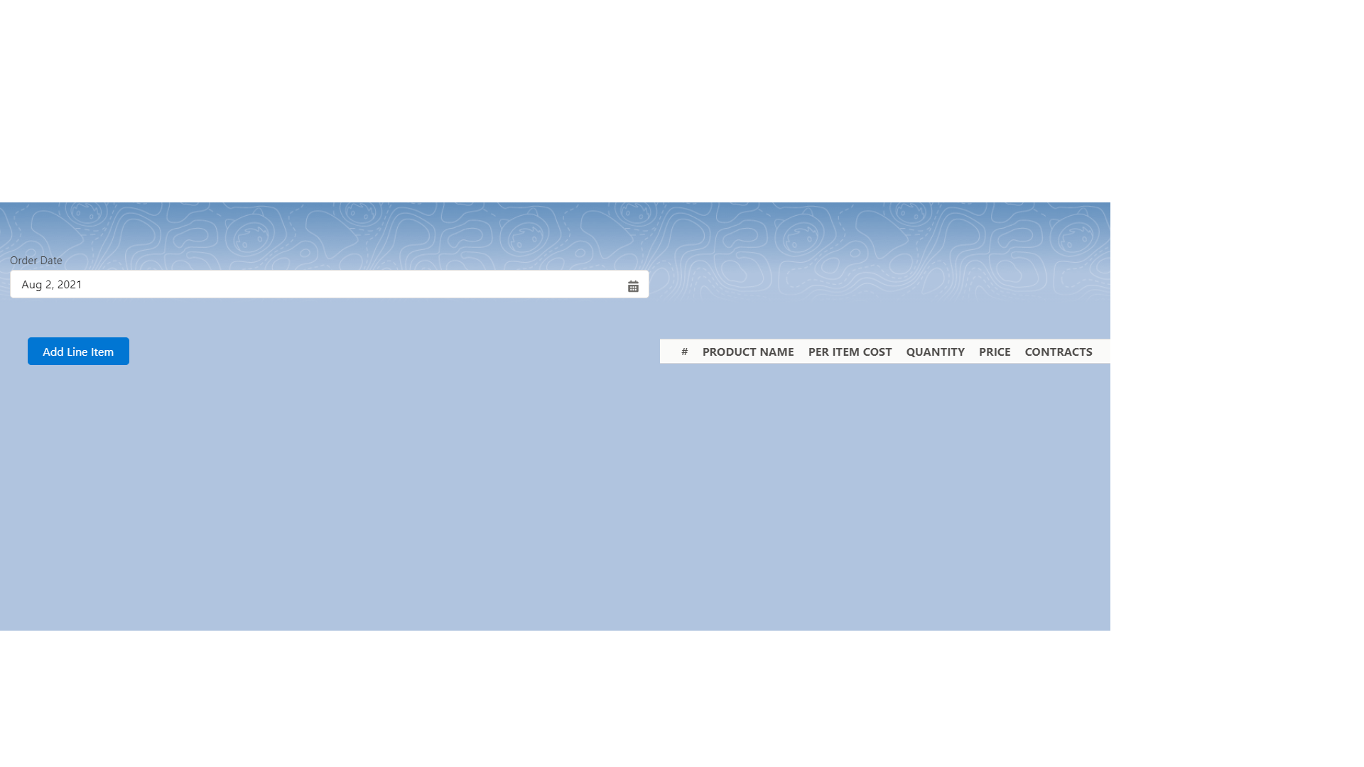Table expands in wrong row