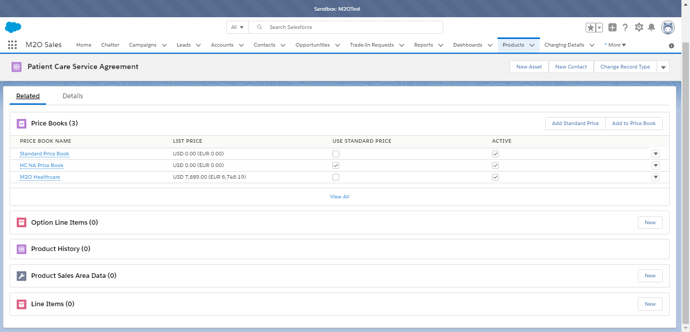 Related Lists of Product Object in Lightning