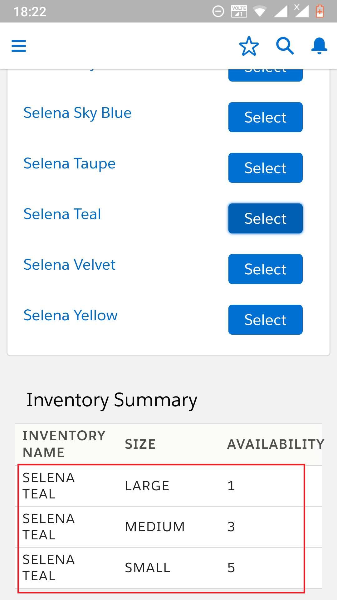 screenshot of missing data(red color)