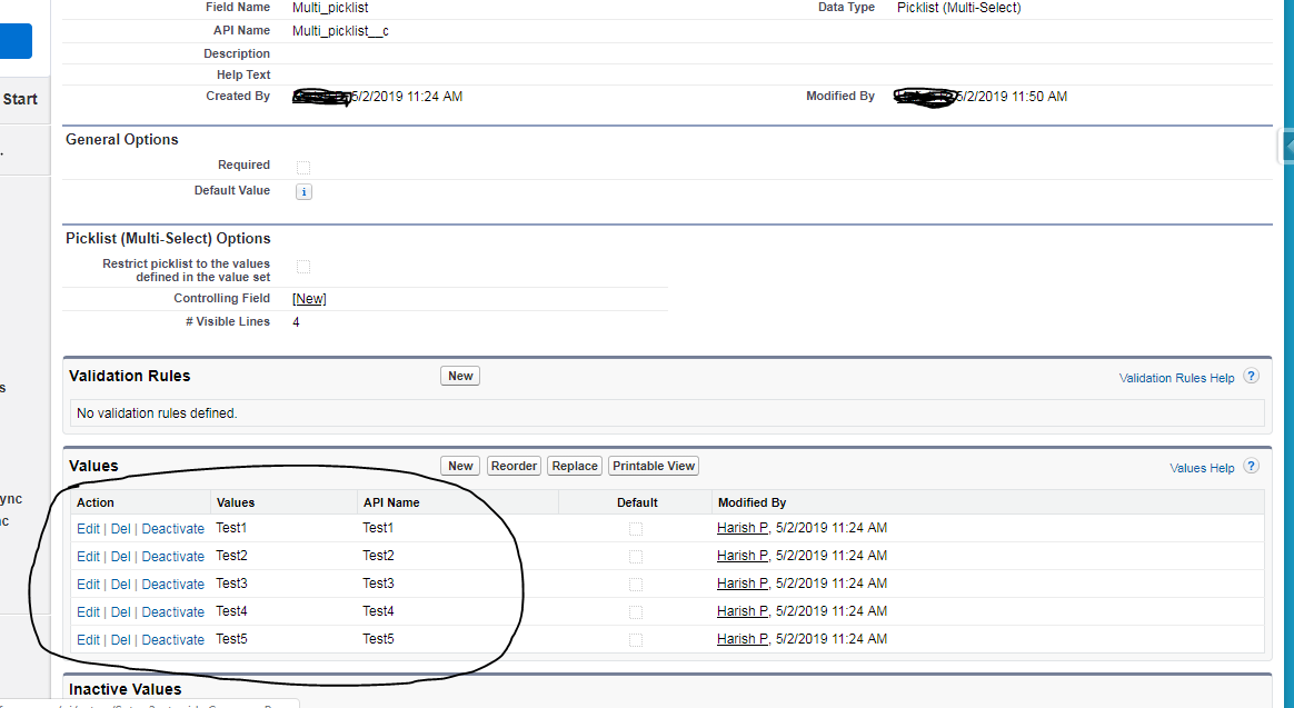 As per the image i have to add new Values