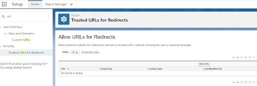 trusted URL screen grab
