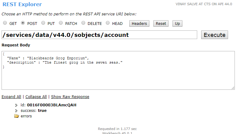 Successful Account Creation