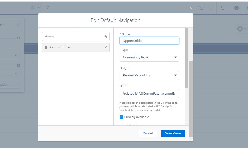 giving error while giving parameter in url for record related list