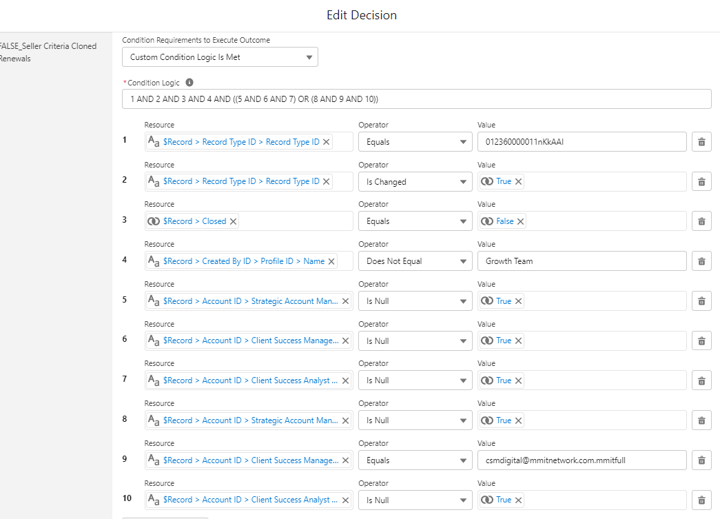 Seller Criteria Cloned Renewal