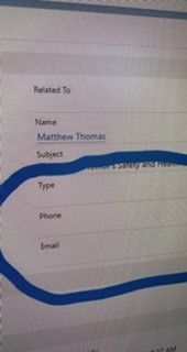 Populate Phone And Email on Task