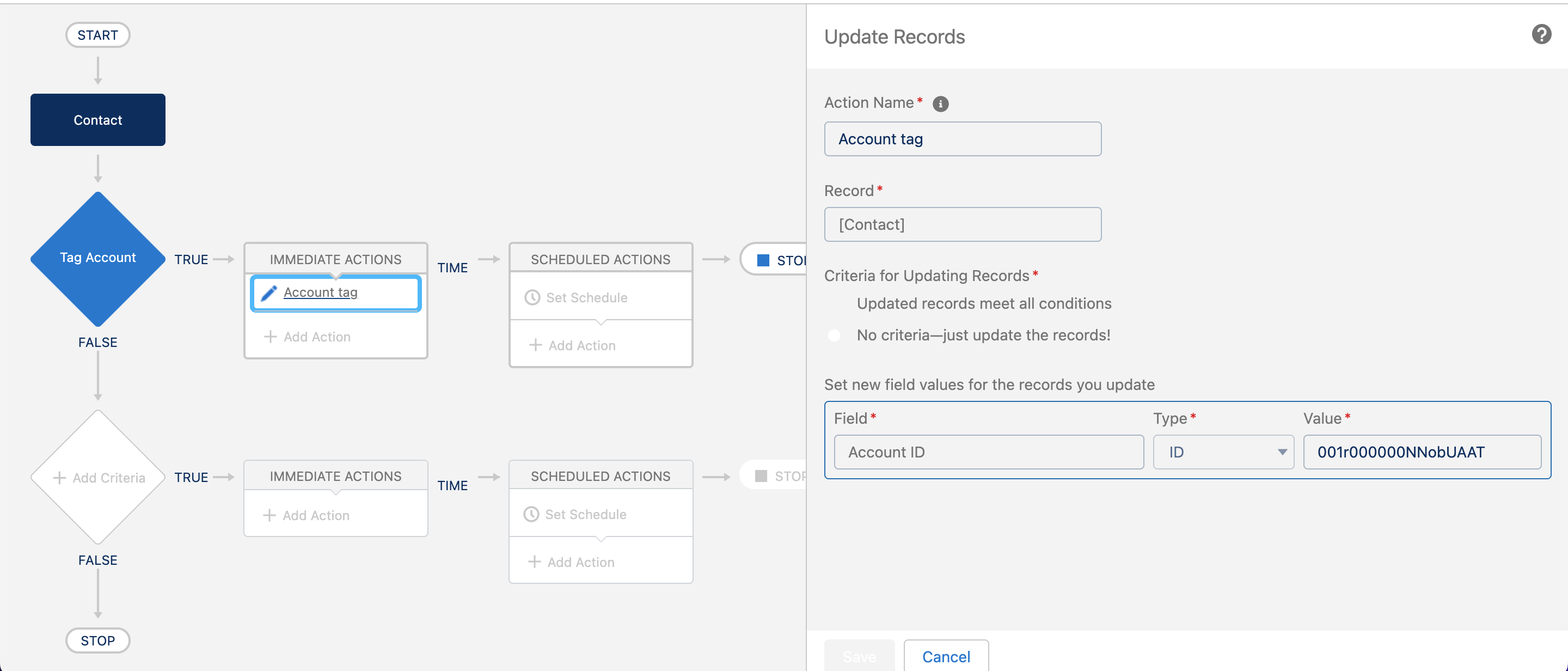 Current Process Builder