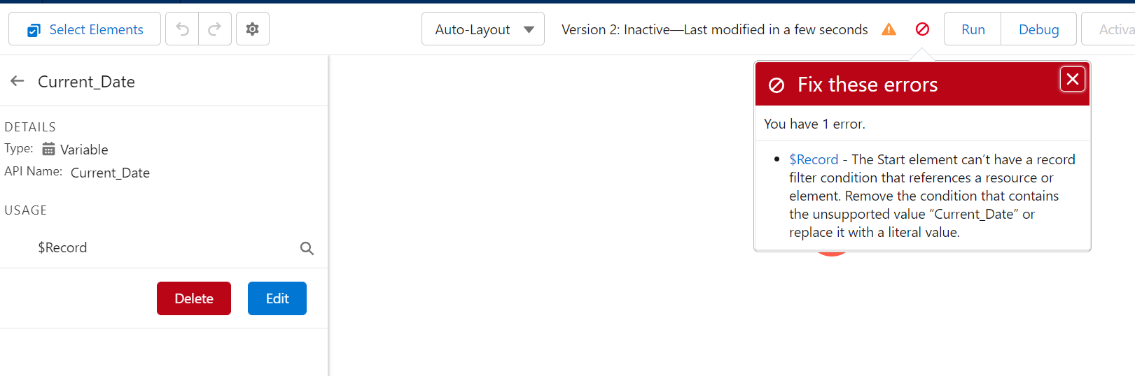 Can anyone help me why I'm getting error