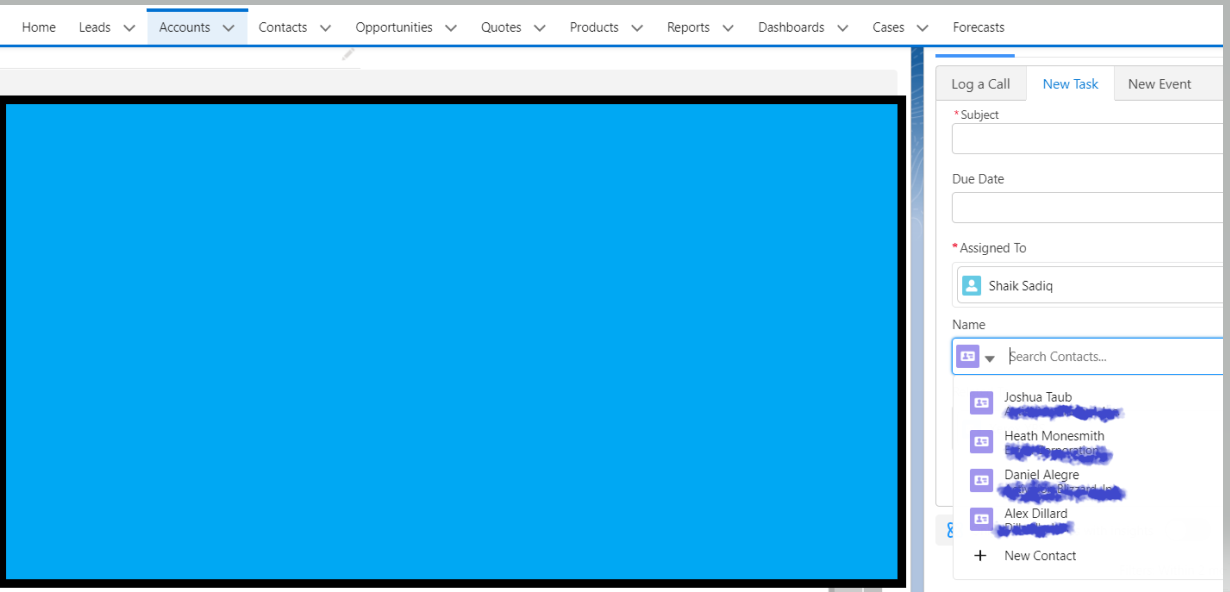 here i created one custom lookup ContactName, it is now giving me contacts related to the account , but if I  go to opportunity and click on Name is not showing any related contacts to that Opprtunity