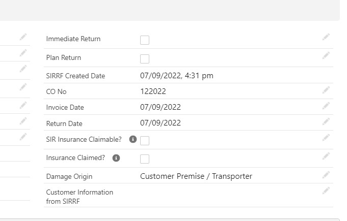 add the vf page field values to Customer Information