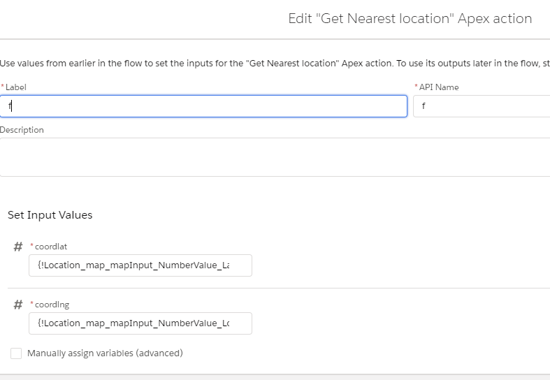 flow element - apex action