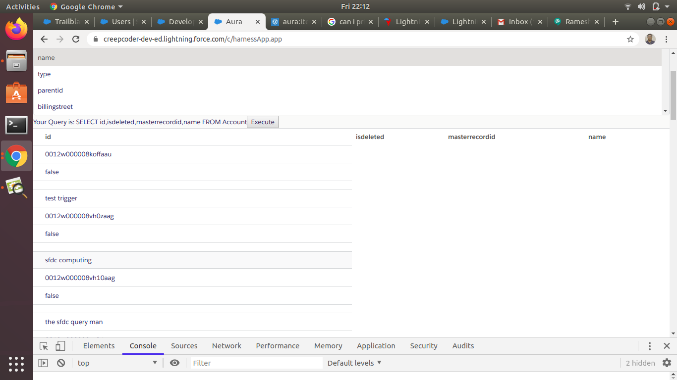 data is not showing up properly under each column