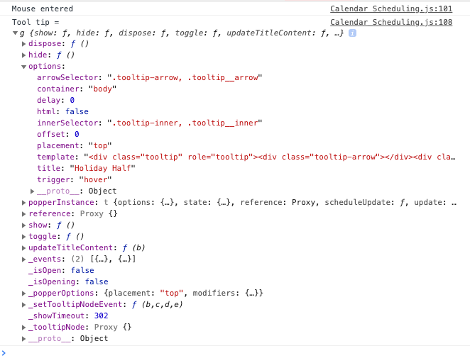 Browser Console Debugging