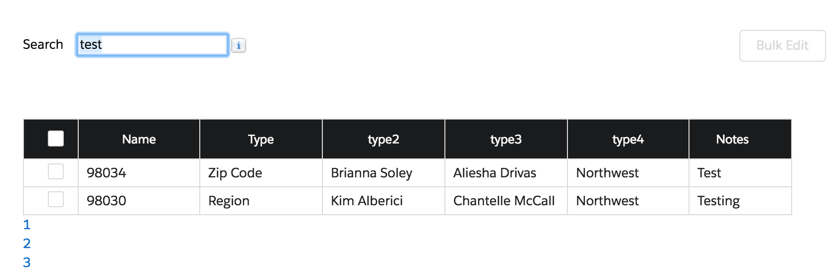 pagination issue with Datatables.js