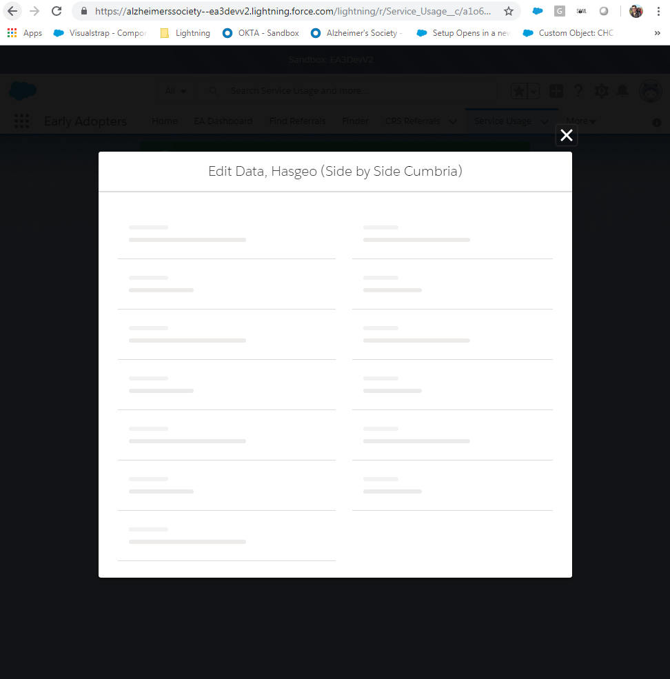 Hitting Save breaks the page