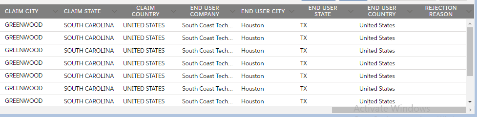 Datatable vertical scroller