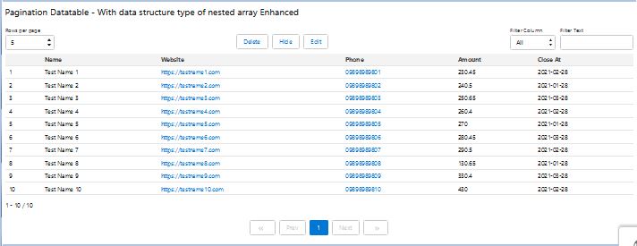 Nested Array Component