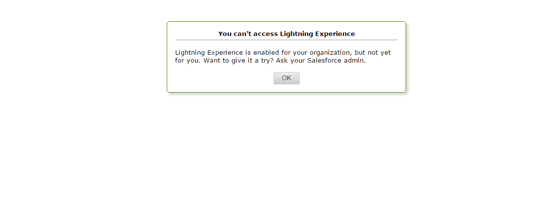 Lightning Experience error