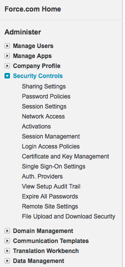 Screen shot showing non existent Menu option