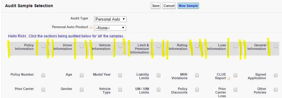 Example of background with border lines.