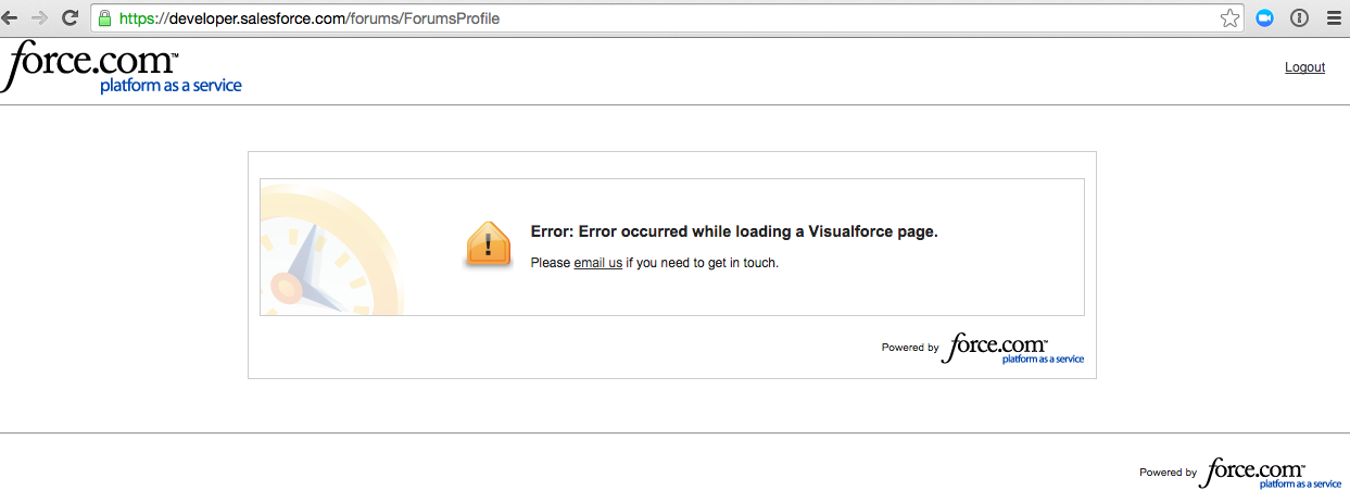 Visualforce error
