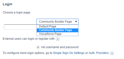 Image describing to change login page
