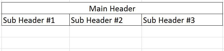 Example Table and Header