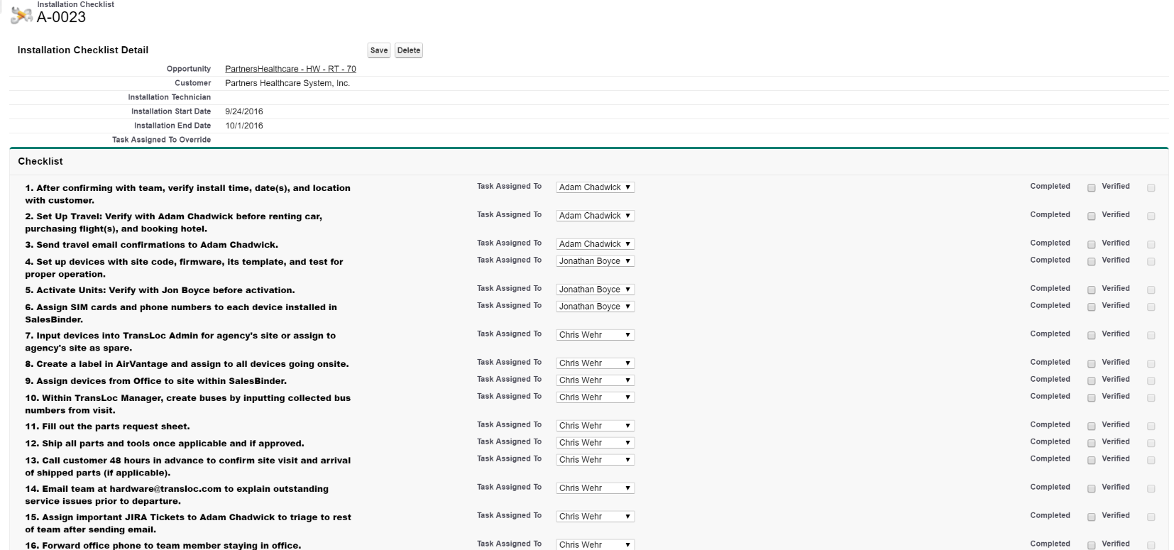 Old VisualForce Page