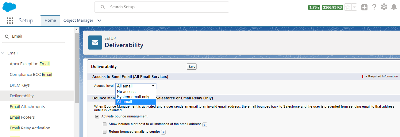 Salesforce Email Deliverability