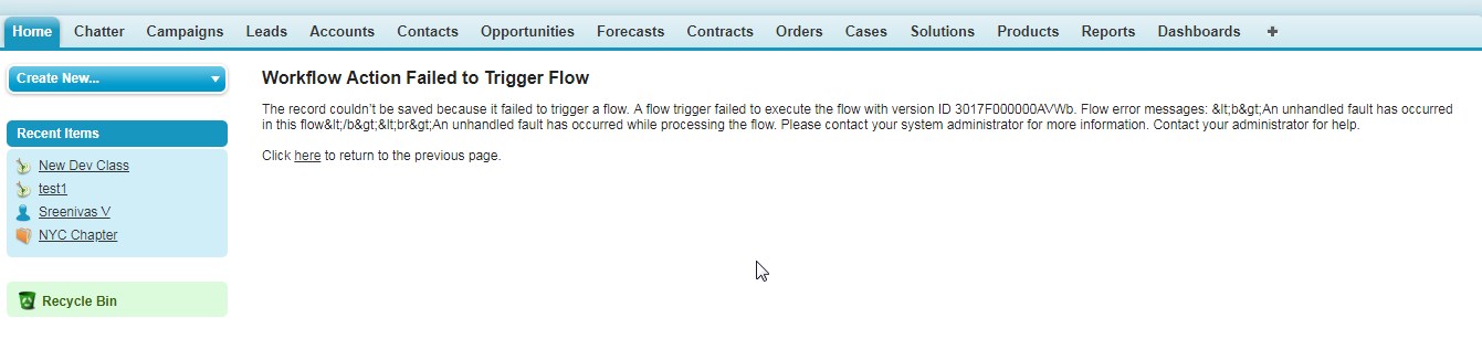 triggerflow error